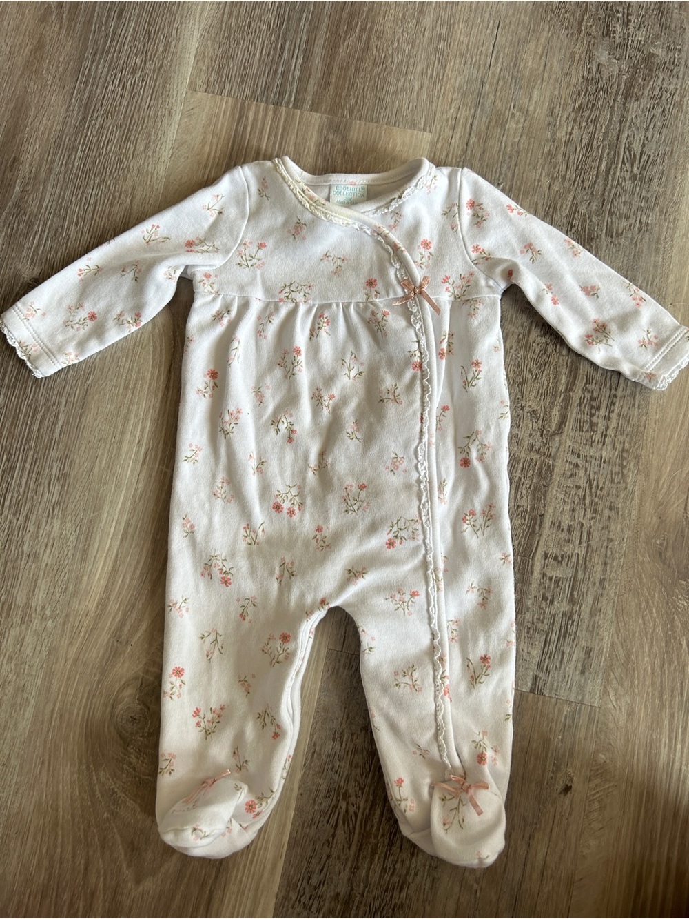 Edgehill Collection Baby Floral Footed One-Piece
